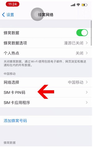 马龙苹果14维修网分享如何给iPhone14的SIM卡设置密码 